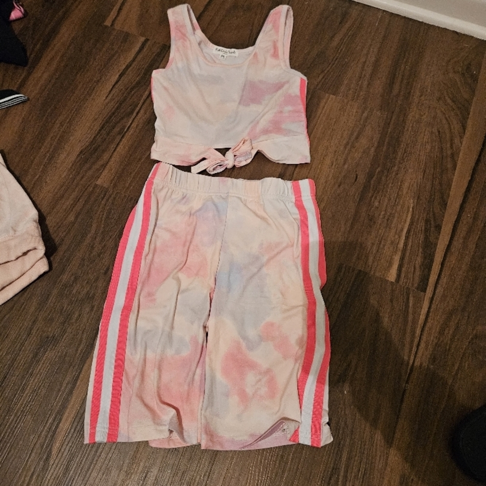 Tie-Dye Tank and Shorts Set